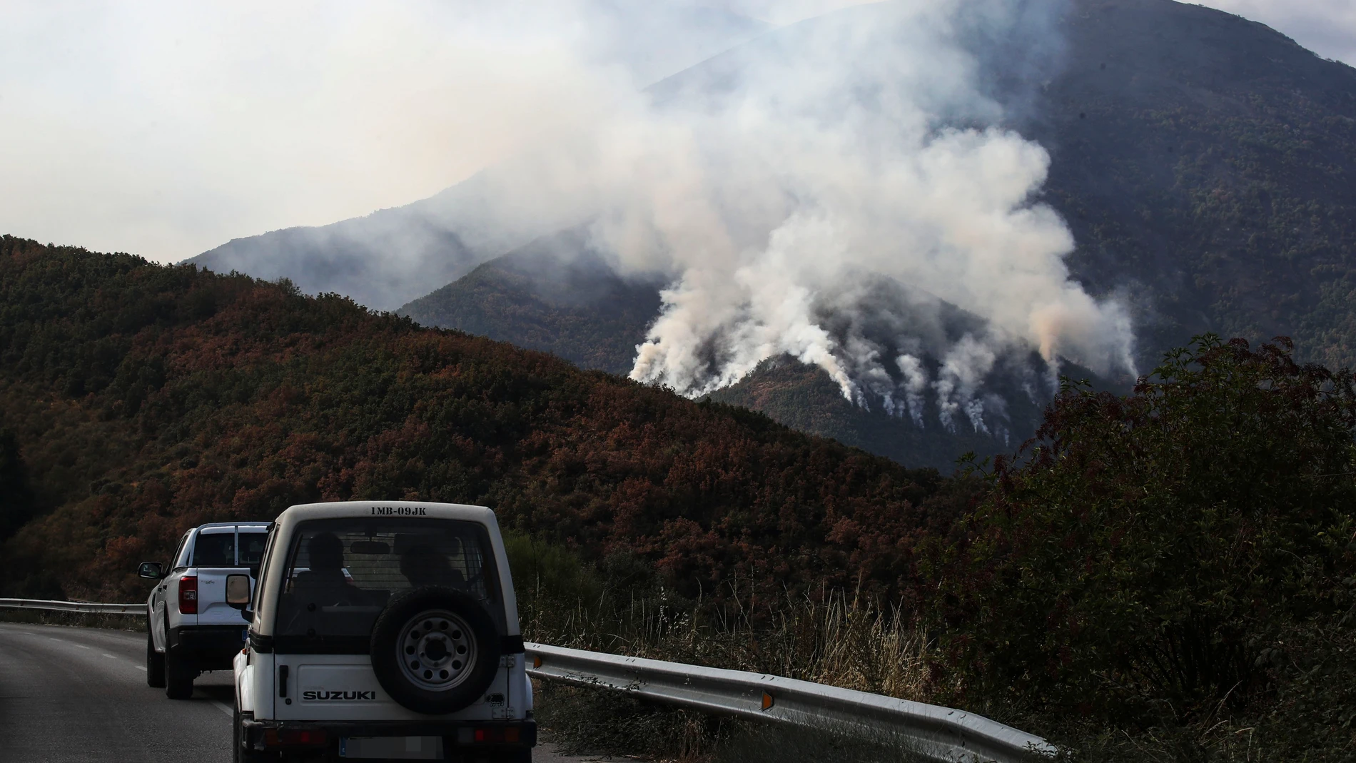 Incendio en la comarca de Ponferrada