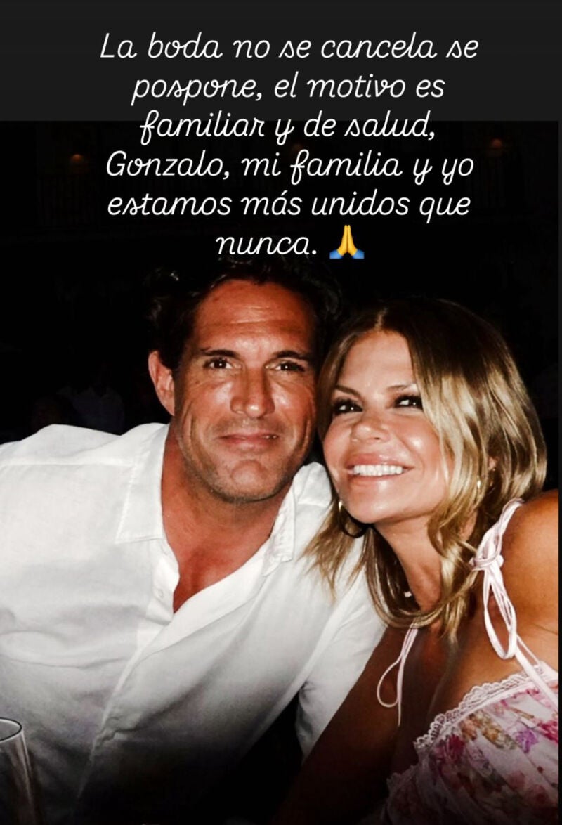 Story de Makoke sobre su boda con Gonzalo