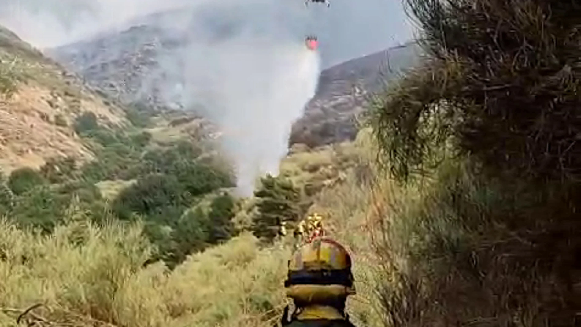 Incendio en Candelario