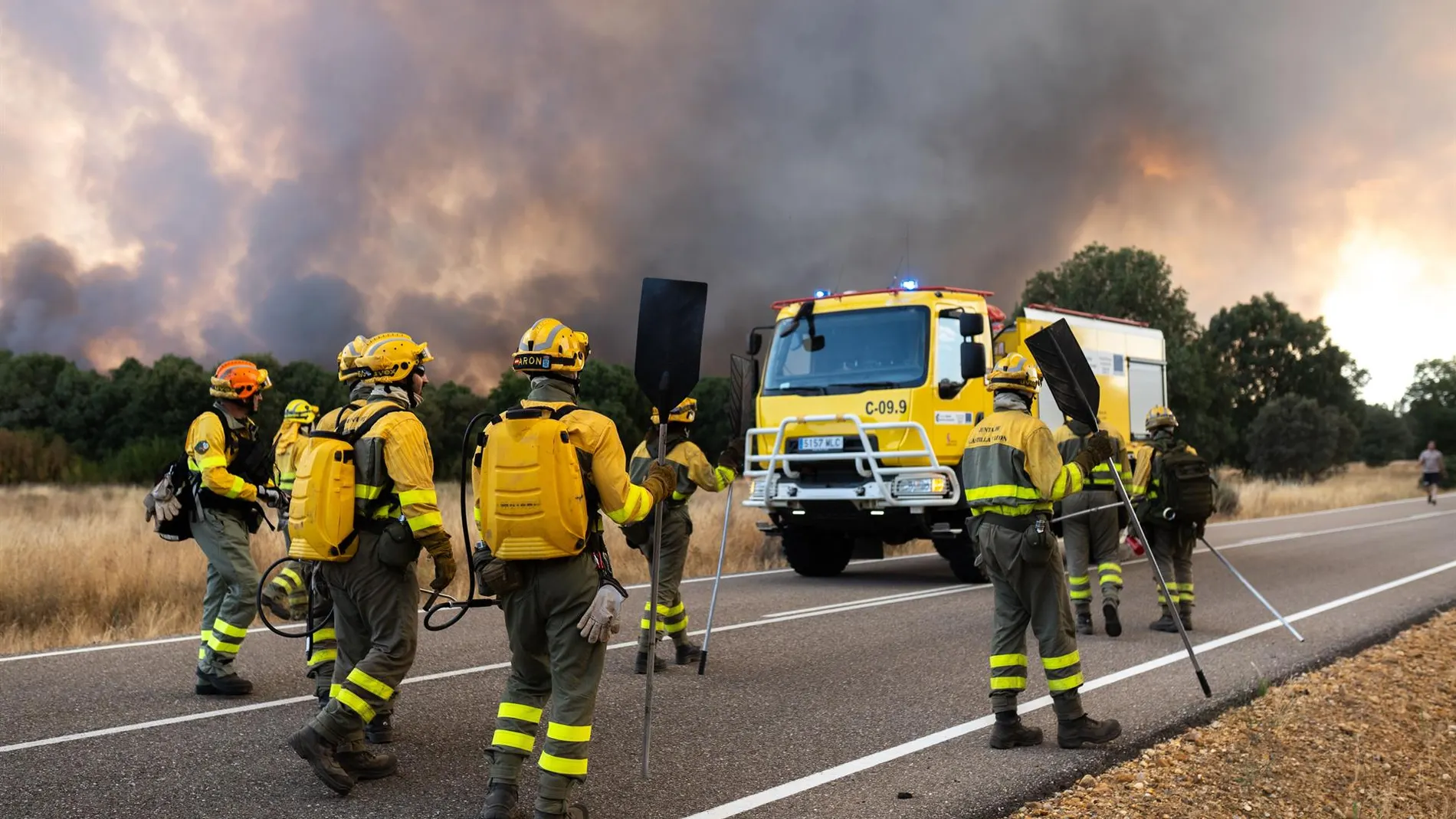 Operativo del incendio de Porto