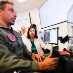 La ministra de Defensa, Margarita Robles, visita la Academia General del Aire y del Espacio (AGA), en San Javier