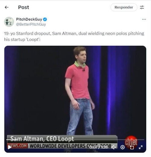 Sam Altman durante la Conferencia Mundial de Desarrolladores de Apple