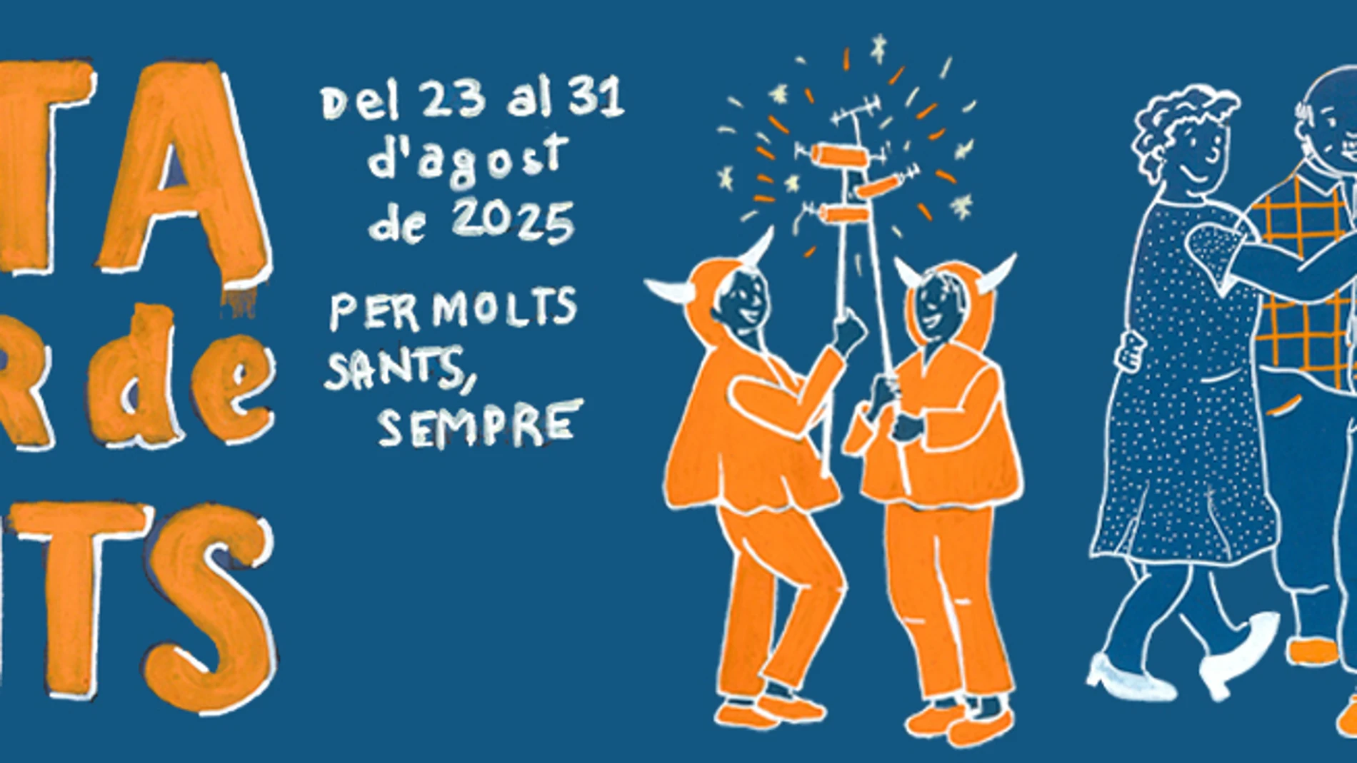 Cartel de Fiesta Mayor de Sants 2025