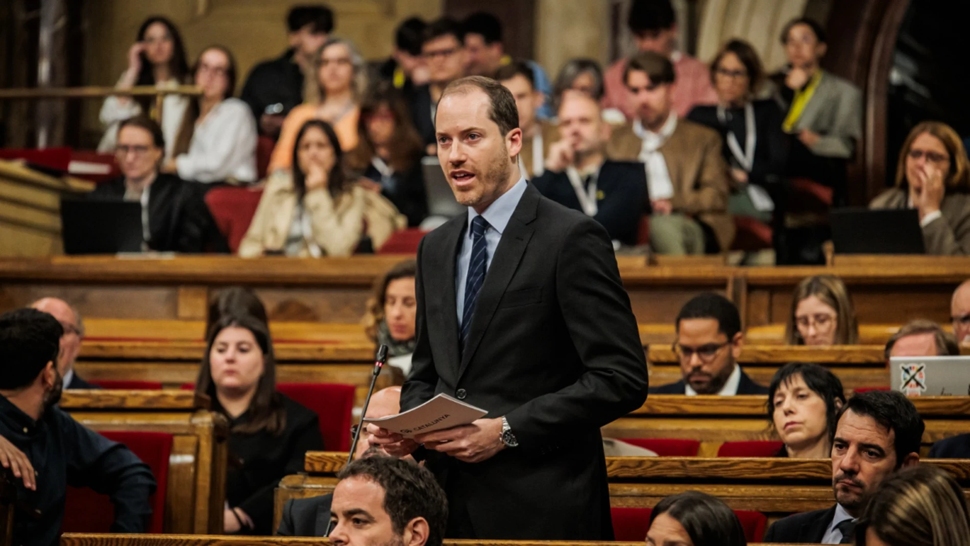 El portavoz del PP en el Parlament, Juan Fernández