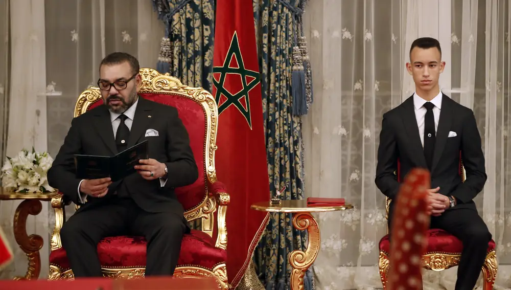 El rey Mohamed VI y el príncipe Moulay de Marruecos