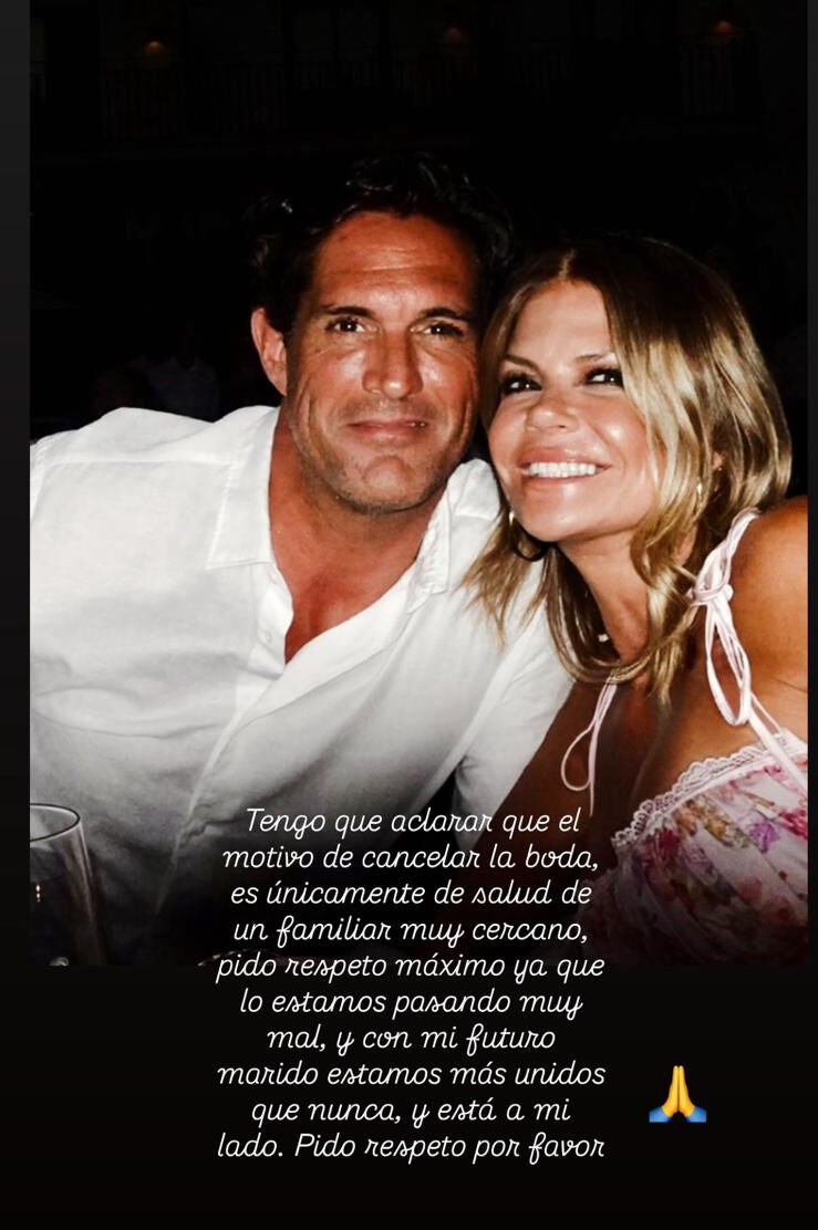 Story de Makoke sobre su boda con Gonzalo