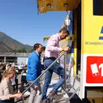 Sánchez visita las zonas afectadas por los fuegos en Degaña (Asturias)