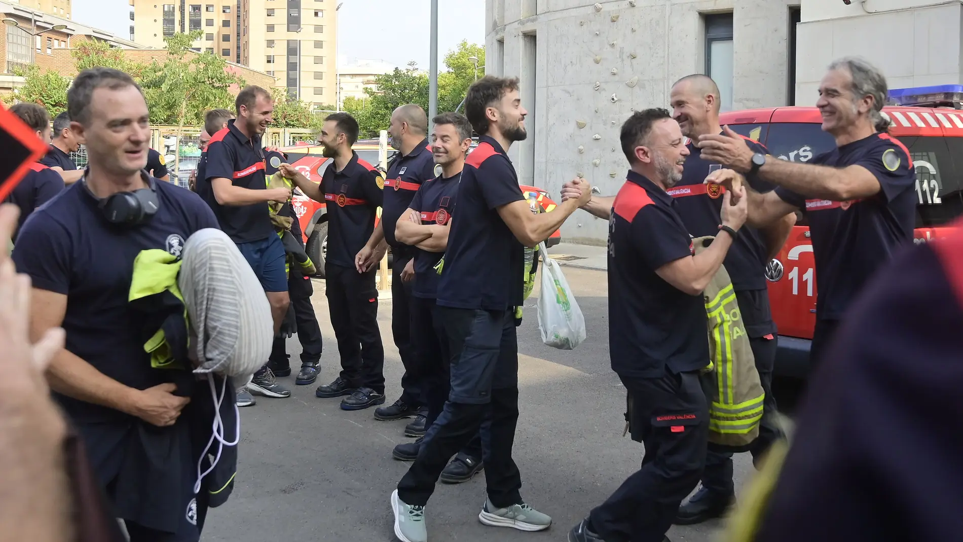 Regresa el primer contingente de Bomberos desplazados a los incendios de León por el Ayuntamiento de Valencia