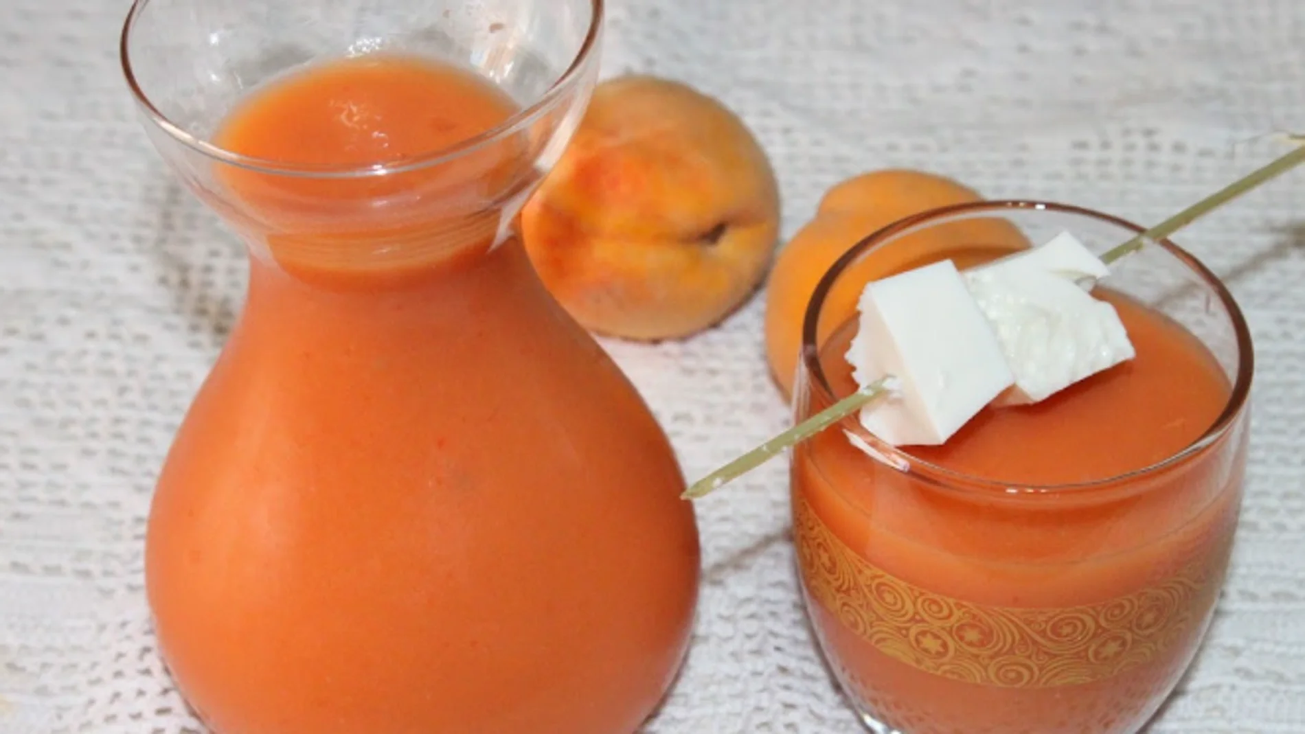 Gazpacho de melocotón