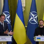 El secretario general de la OTAN, Mark Rutte, visita a Volodimir Zelenski en Kiev