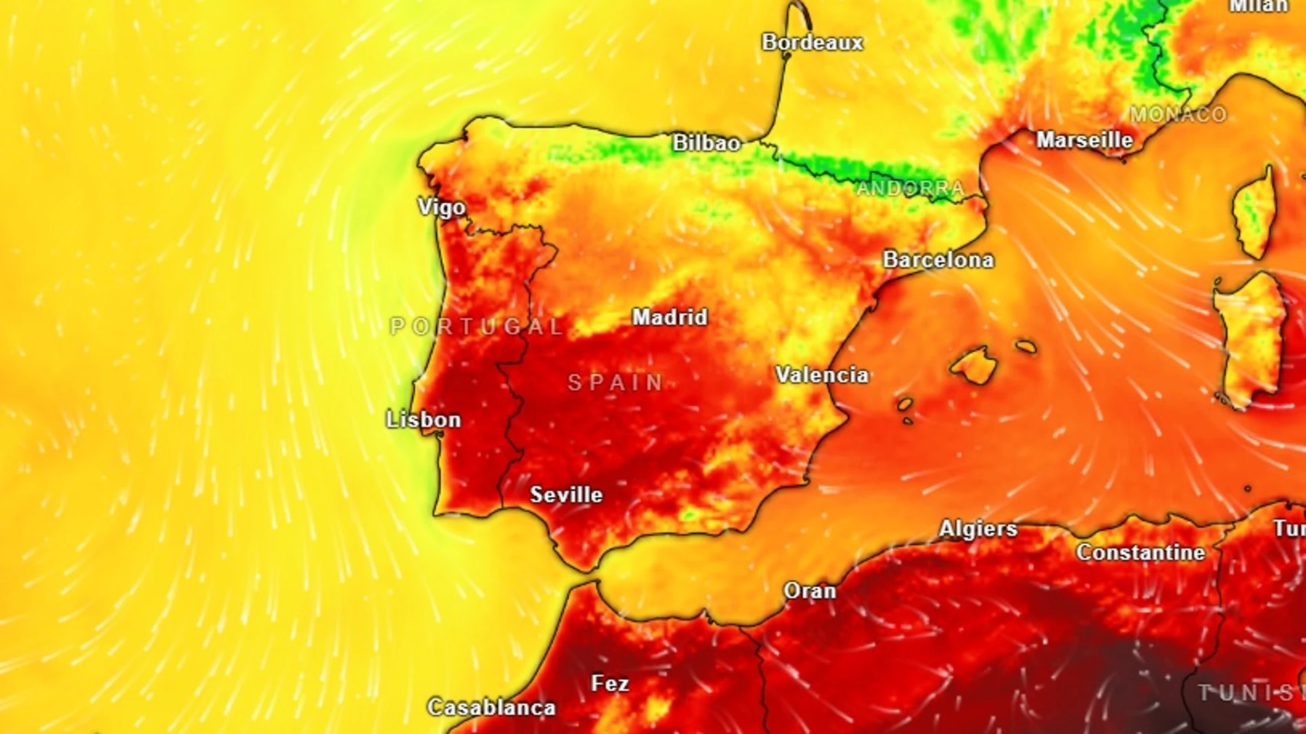 Predicción del tiempo para el viernes 22 de agosto de 2025