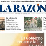 Portada de La Razón del viernes 22 de agosto de 2025