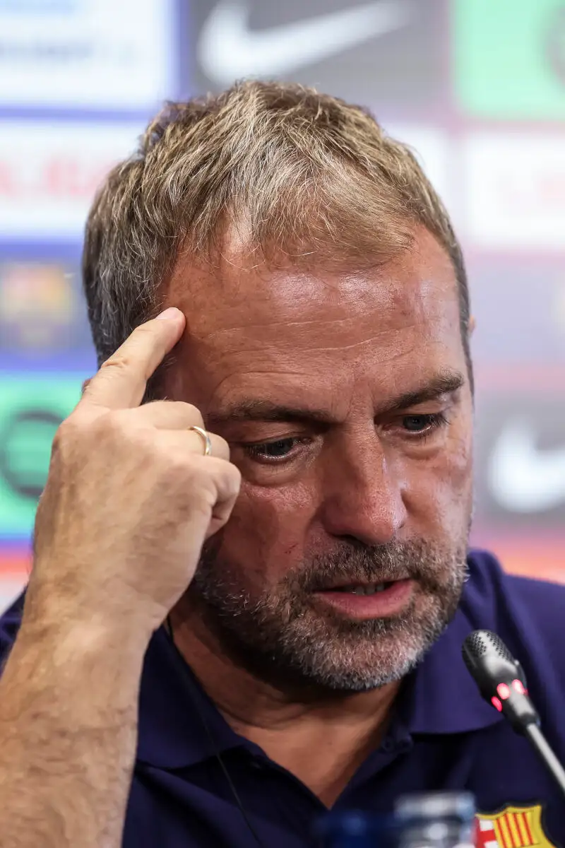 Hansi Flick Press Conference for FC Barcelona - La Liga EA Sports
