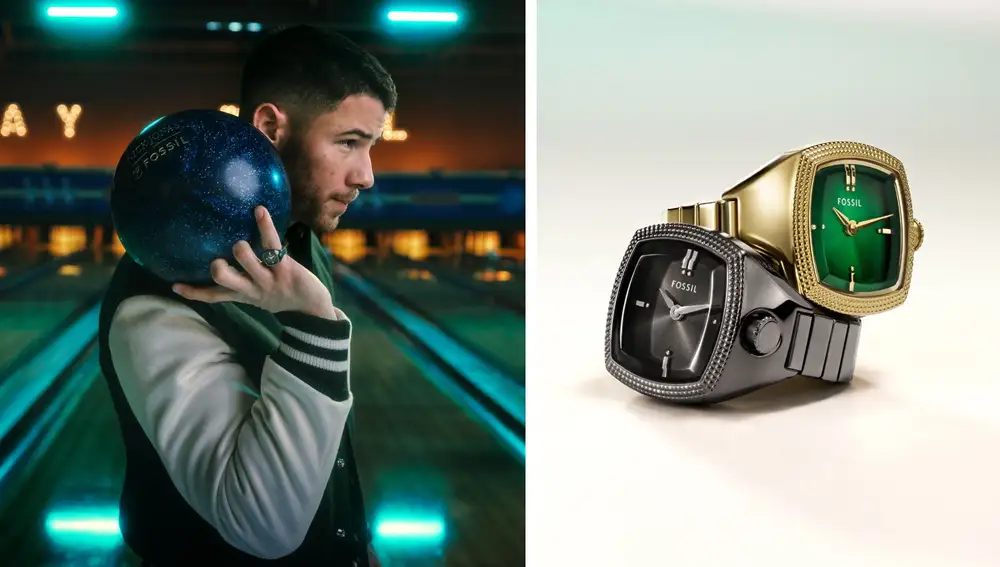 Los anillos-reloj se han convertido en la pieza más icónica de la colaboración entre Nick Jonas y Fossil.