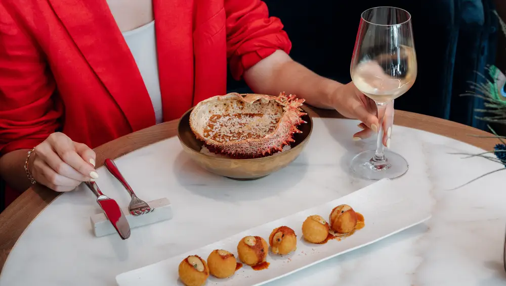 Croquetas y txangurro de Pinzelada Lounge