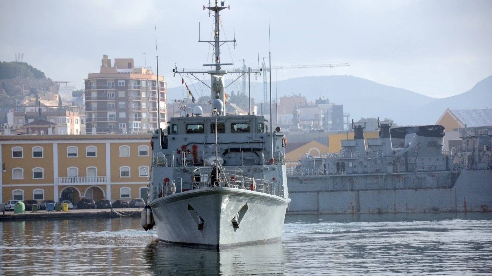 La Armada abre este sábado al público el cazaminas 'Turia' en el puerto de Cartagena