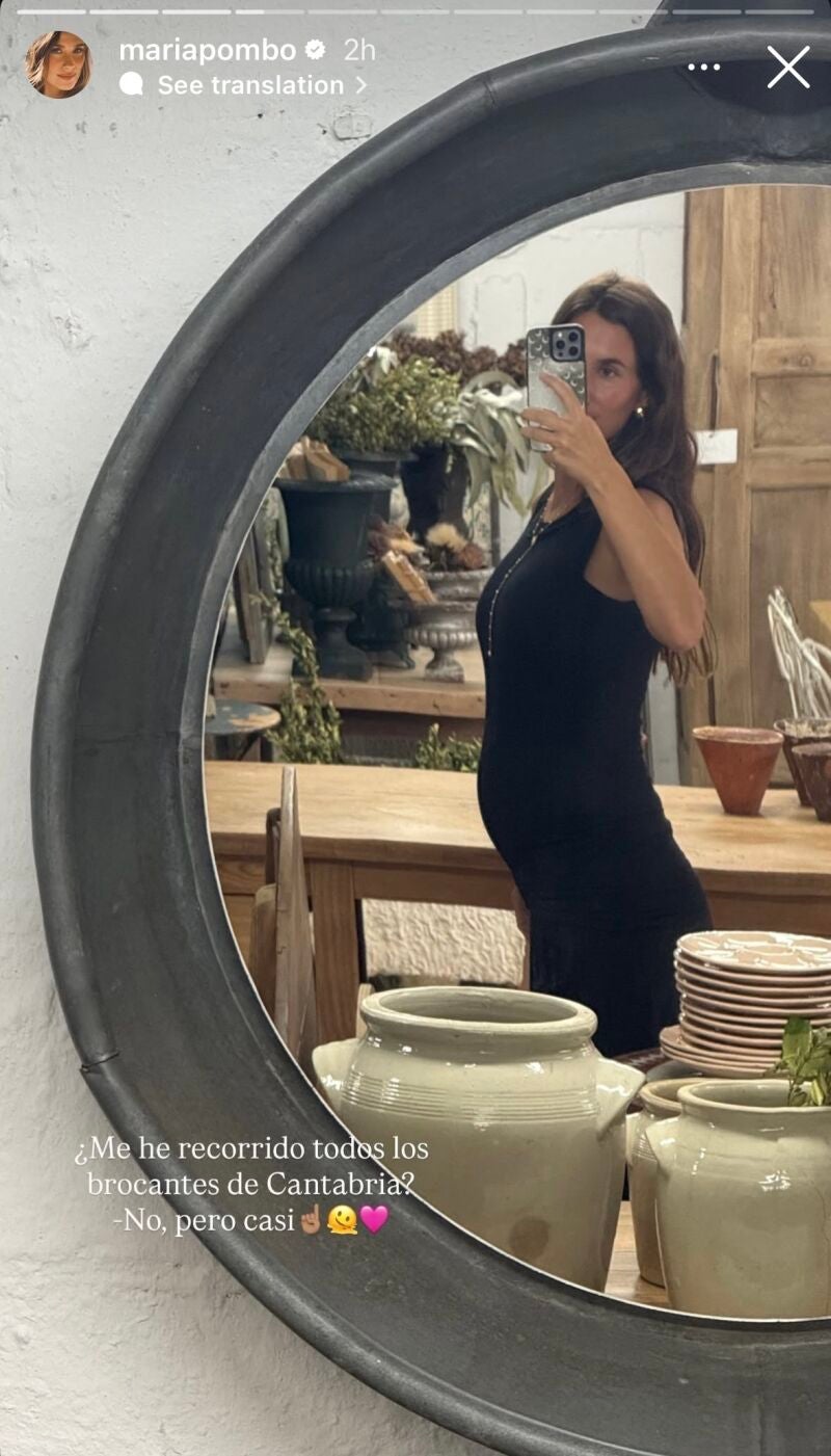 El vestido negro de María Pombo.