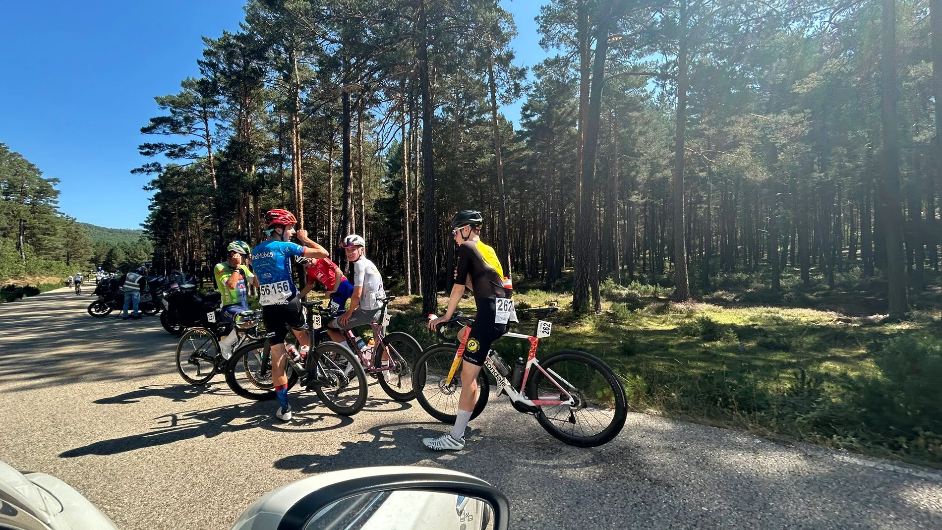 Ciclistas participantes en la prueba burgalesa
