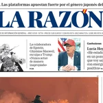 Portada de LA RAZÓN del domingo 24 de agosto de 2025