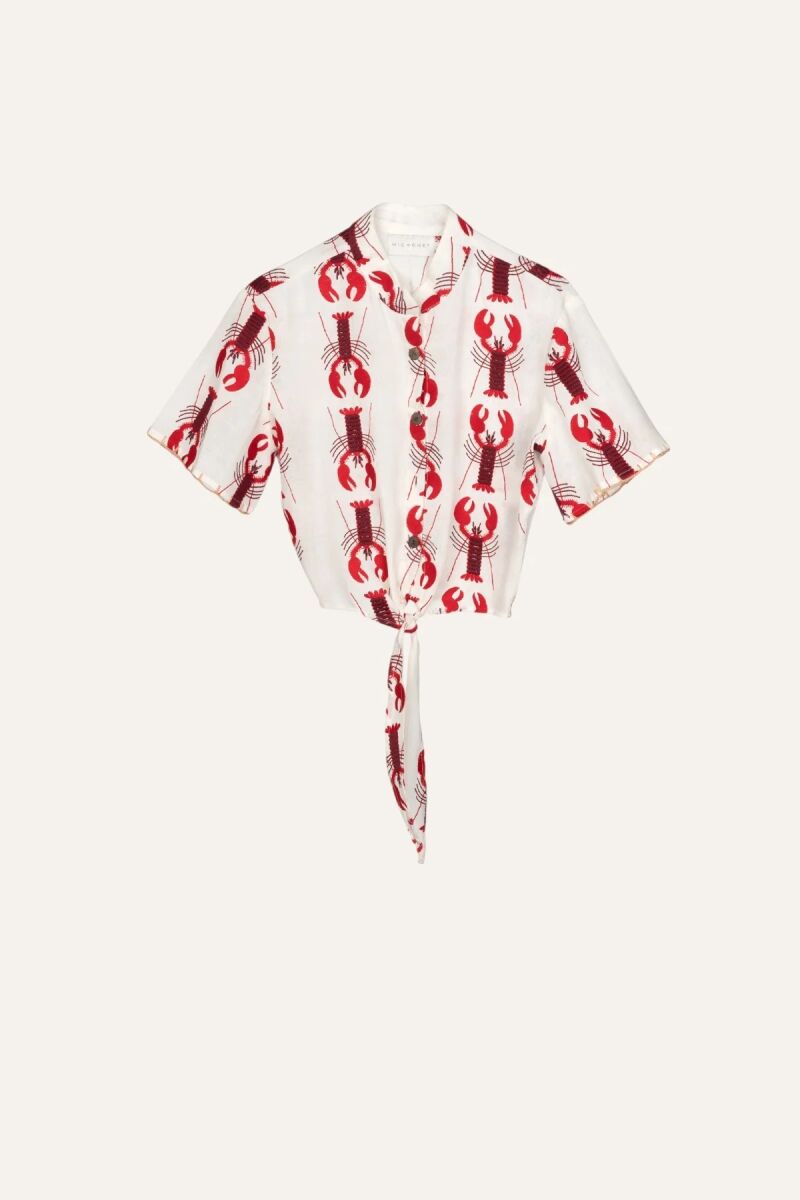 Camisa estampada.