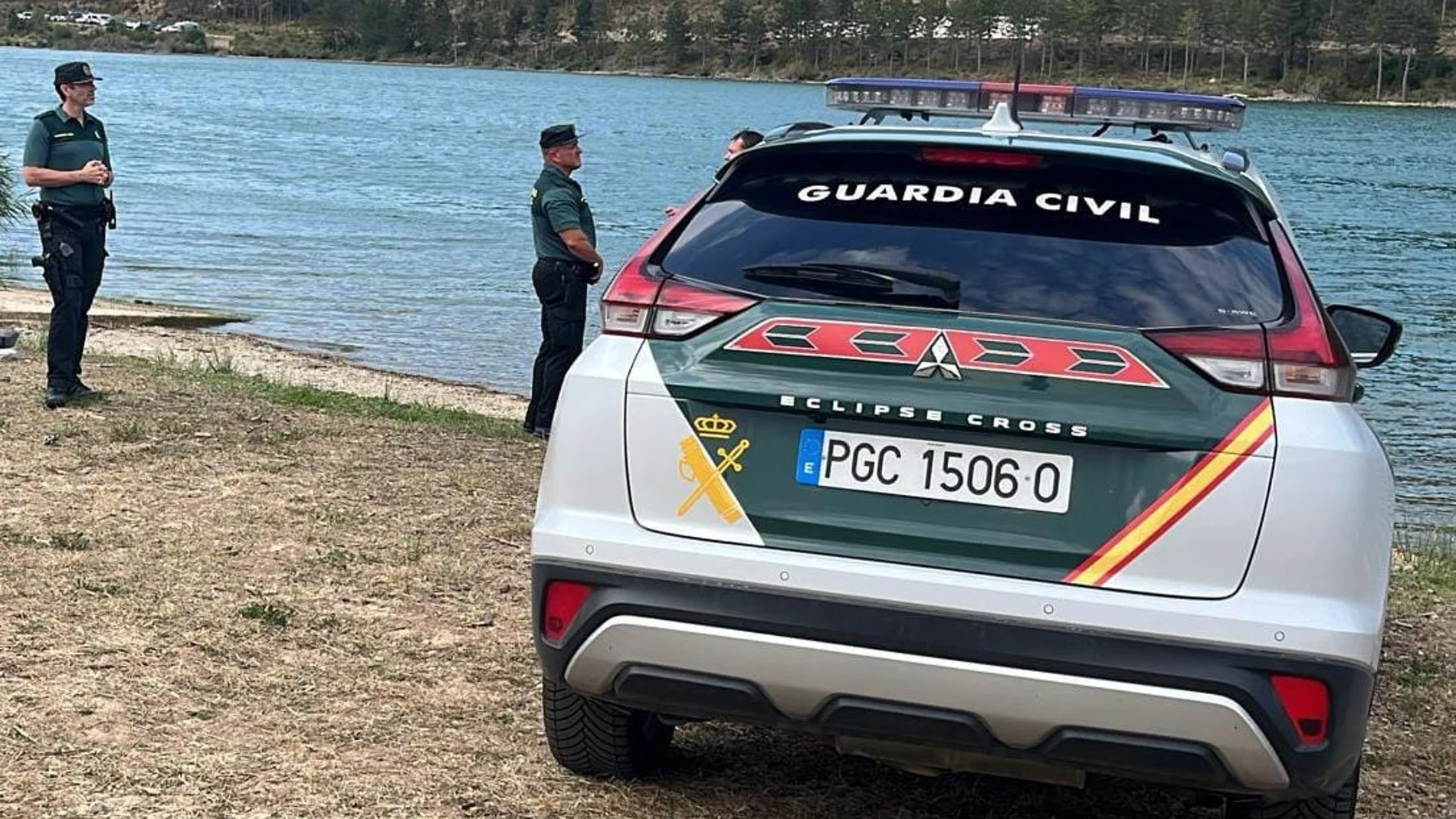 Sucesos.- La Guardia Civil investiga el hallazgo de un cadáver en el pantano de Nagore (Navarra)