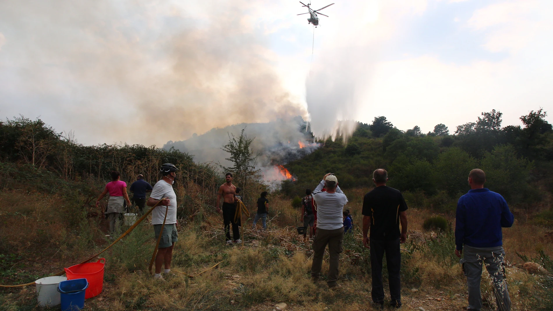 Incendio en Molinaseca