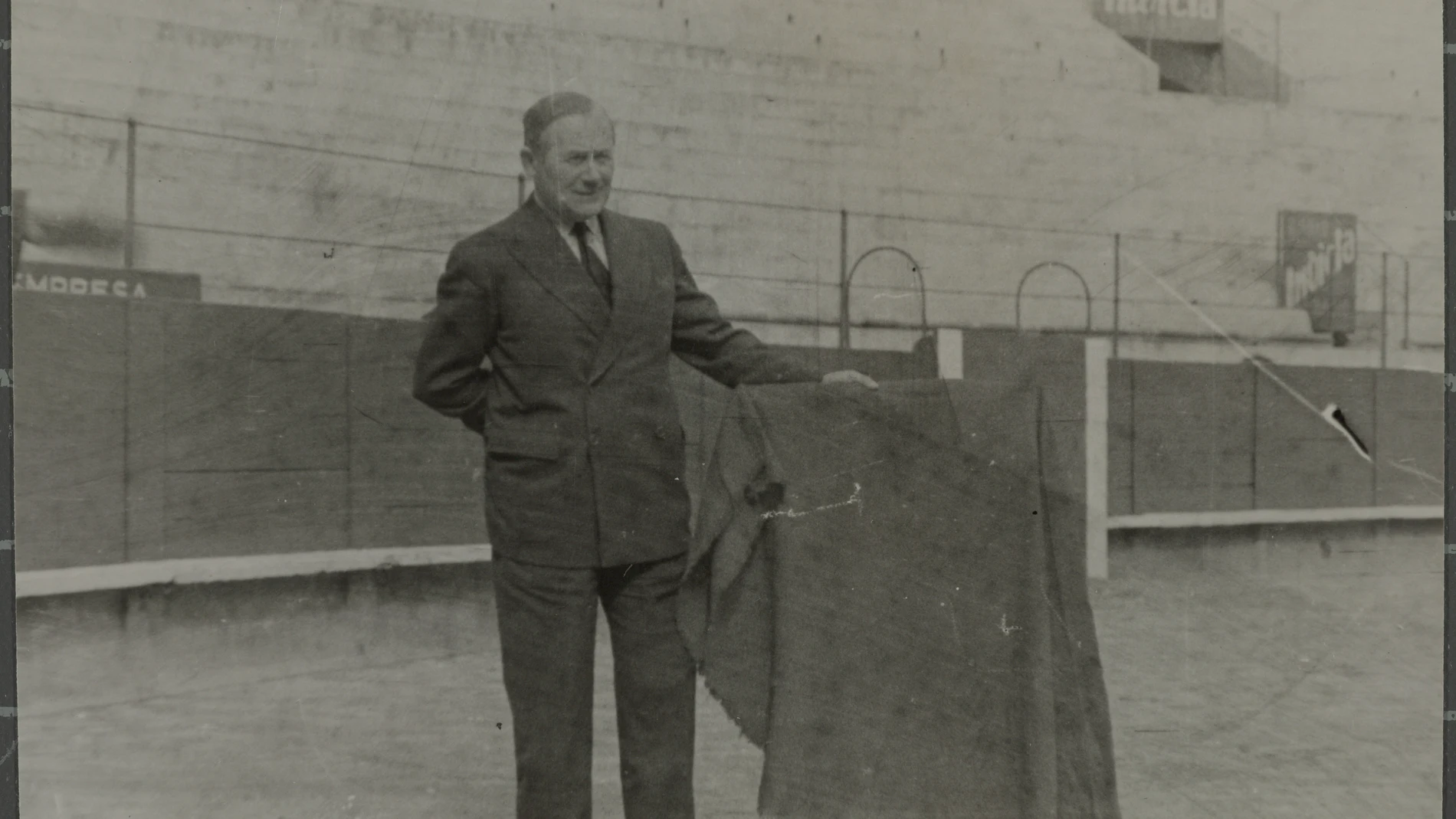 Joan Miró en la plaza de toros Monumental de Barcelona