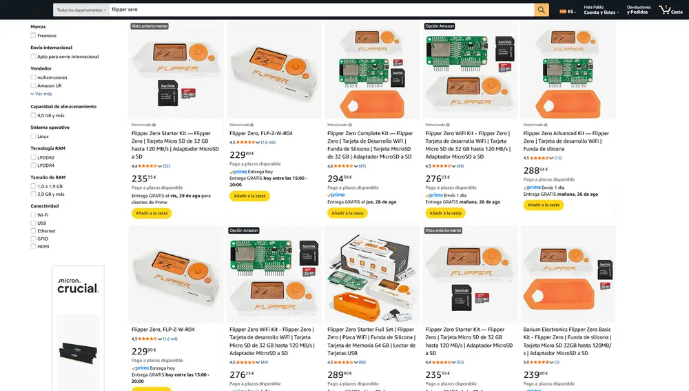 Con una simple búsqueda en Amazon, encontramos decenas de ellos
