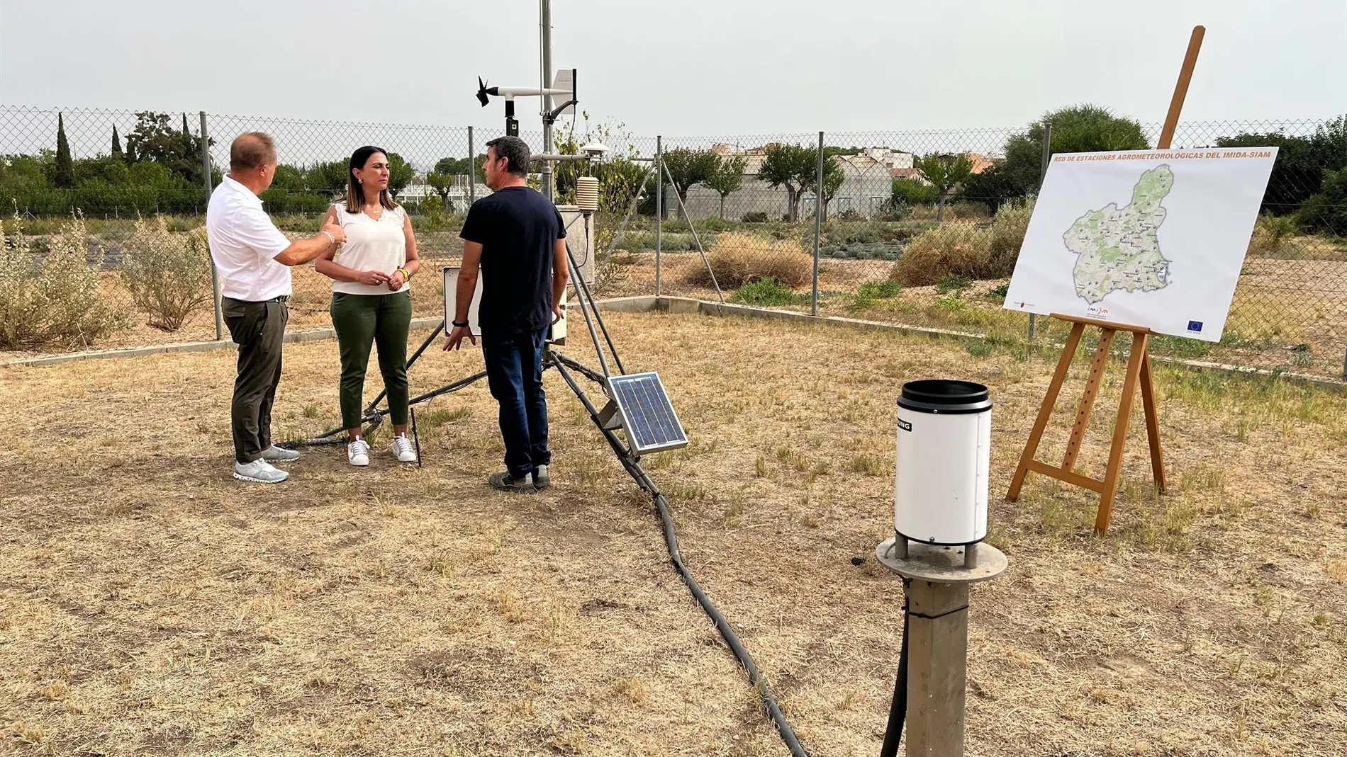 MURCIA.-La Región cuenta con una red de 55 estaciones agrometeorológicas que analizan el impacto del clima en la agricultura
