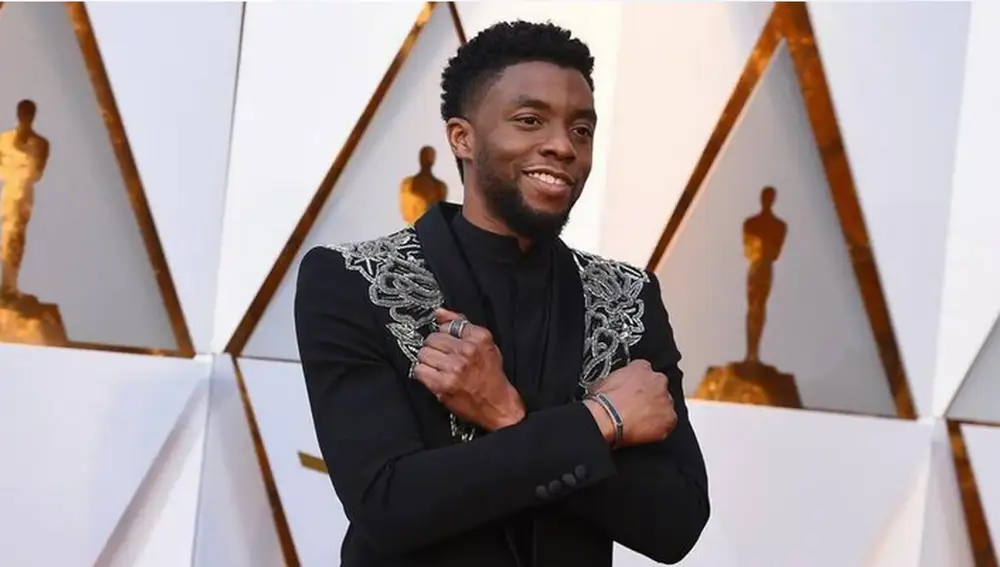 Chadwick Boseman durante la gala de los Premios Óscar de 2019