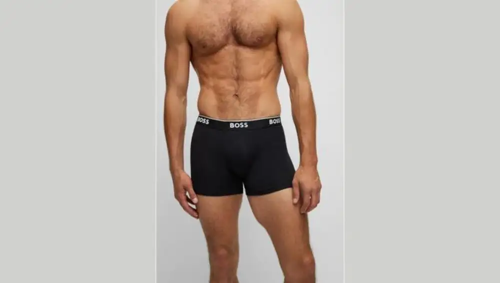Pack 3 calzoncillos BOSS tipo Boxer en tonos grises