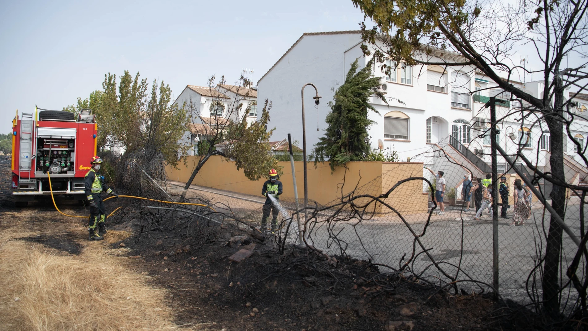 Incendio en las proximidades de Ciudad Real