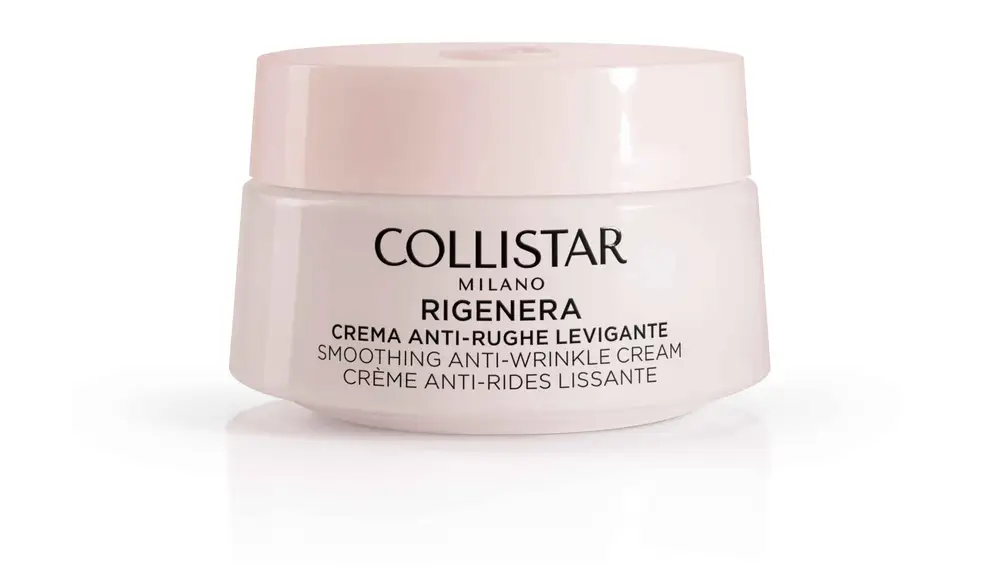 Crema Antiarrugas Alisadora Rostro y Cuello – Línea Rigenerade de Collistar