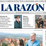 Portada de La Razón del jueves 28 de agosto de 2025